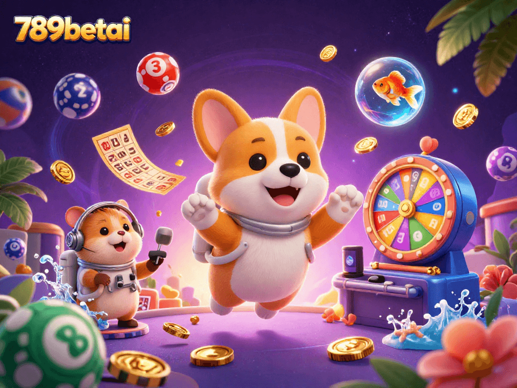 Experience thrilling gameplay with 789betai in a vibrant casino scene featuring lottery fun and exciting prizes.