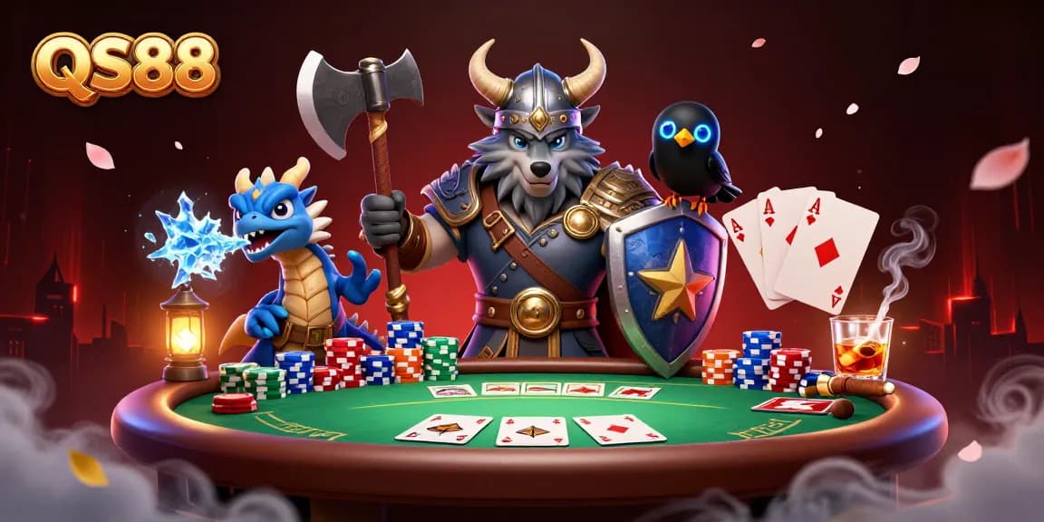 Engage in thrilling gameplay at QS88 with vibrant poker action and legendary characters.